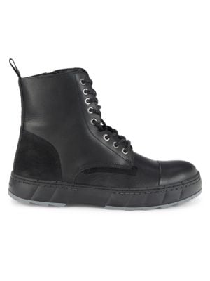 Karl Lagerfeld Paris
Log Sole Leather Combat Boots