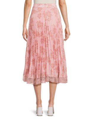 Rachel Parcell
Accordion Pleat Lace Midi Skirt