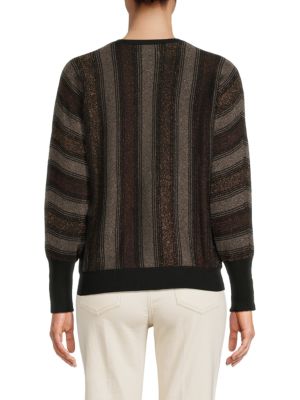 YAL New York
Shimmer Striped Sweater