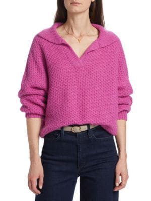 Joseph A
Lace Sleeve Sweater