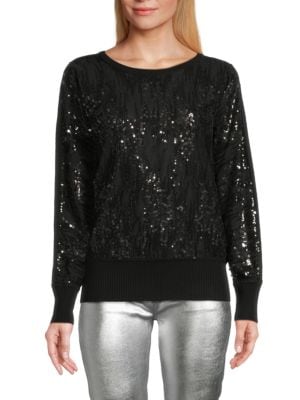 Joseph A
Lace Sleeve Sweater