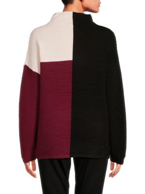 T Tahari
Colorblock Drop Shoulder Sweater