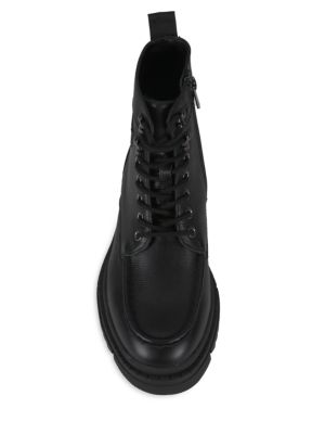 Karl Lagerfeld Paris
Log Sole Leather Combat Boots