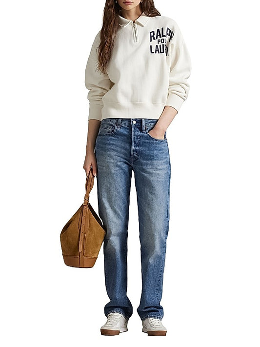 Logo Fleece Quarter-Zip Sweatshirt