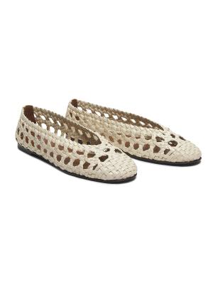 Giuseppe Zanotti Braided Leather Ballet Flats