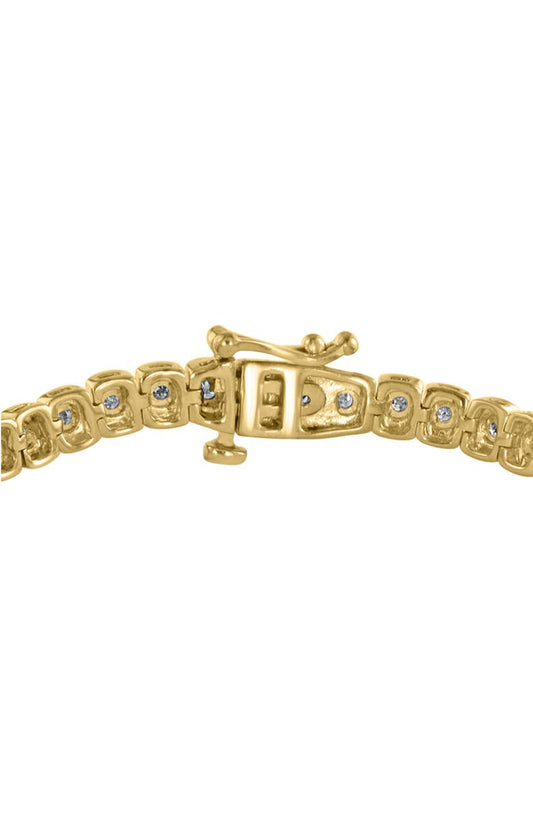 EFFY 14K Gold Vermeil Diamond Tennis Bracelet - 0.14 ctw.