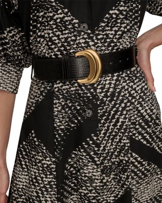 Donna Karan Belted Midi Shirt Dress