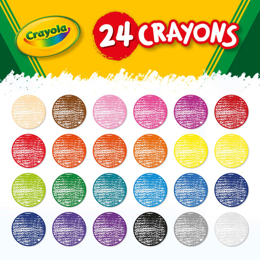 Walmart Crayola Crayons, 24 Count, Back to School Supplies, Classroom Must Haves for Teachers, Classic Colors, Gifts, 3+