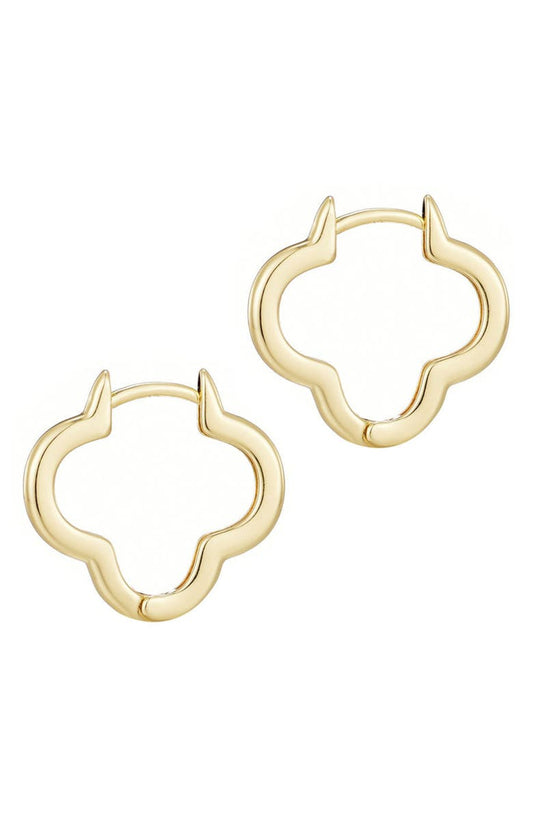 Adornia Clover Hoop Earrings