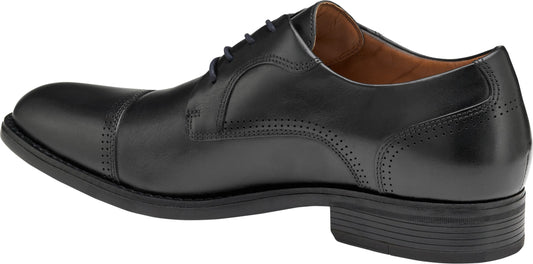 Johnston & Murphy Hawthorn Cap Toe Derby, Alternate, color, Black Full Grain