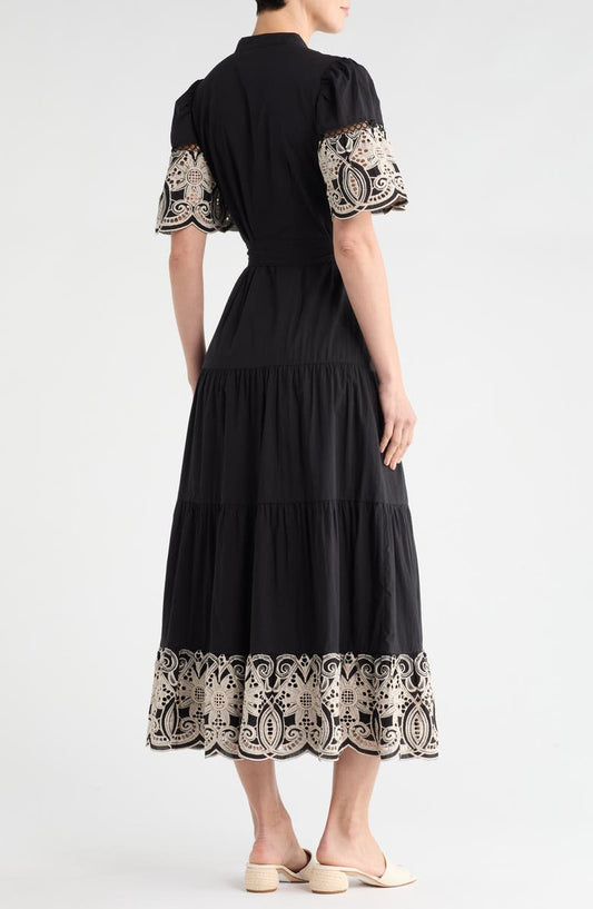 Love By Design Southampton Embroidered Maxi Shirtdress