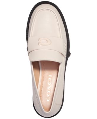 Macy's COACHWomen's Leah Platform Lug Sole Leather Loafers