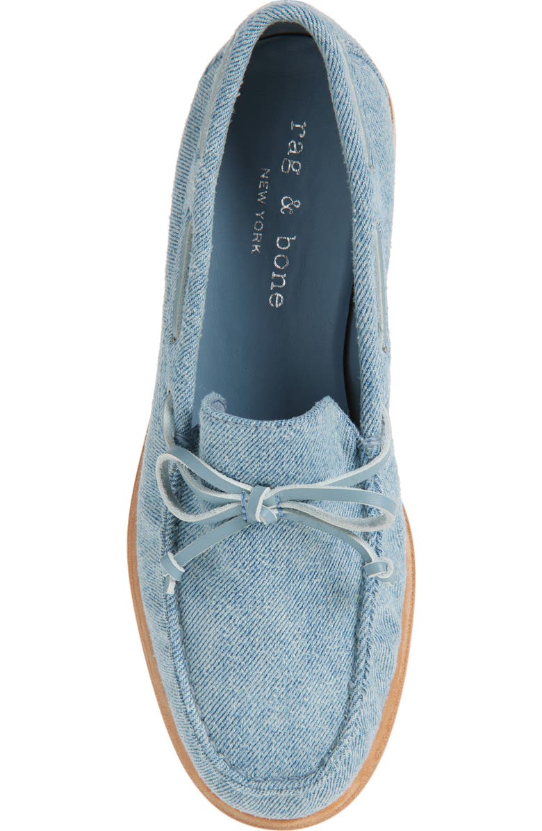 rag & bone Carter Denim Boat Shoe (Women)