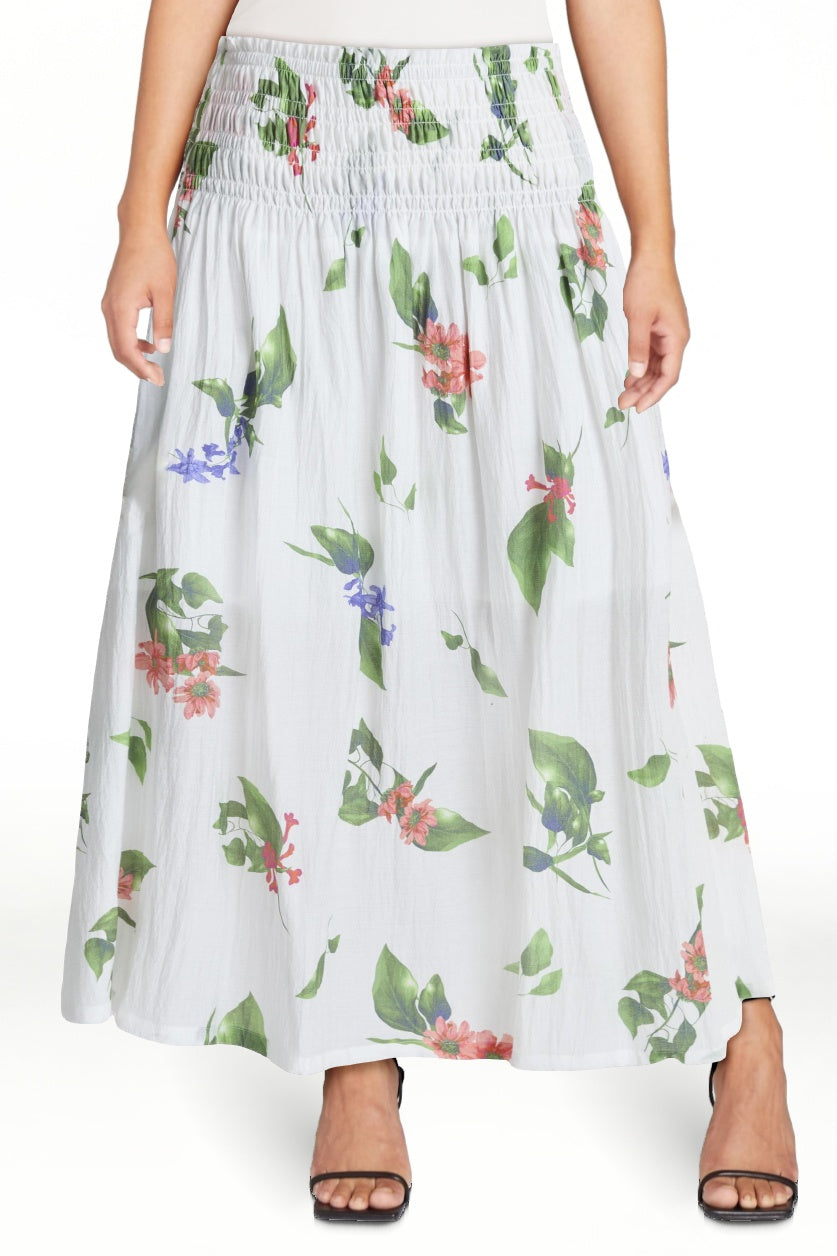 Walmart Scoop Women’s and Women’s Plus Smocked Waist Maxi Skirt, Sizes XS-4X