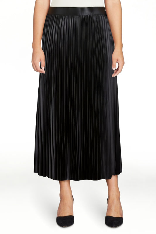 thumbnail image 2 of Free Assembly Women’s Pleated Metallic Maxi Skirt, Sizes XS-XXXL, 2 of 4