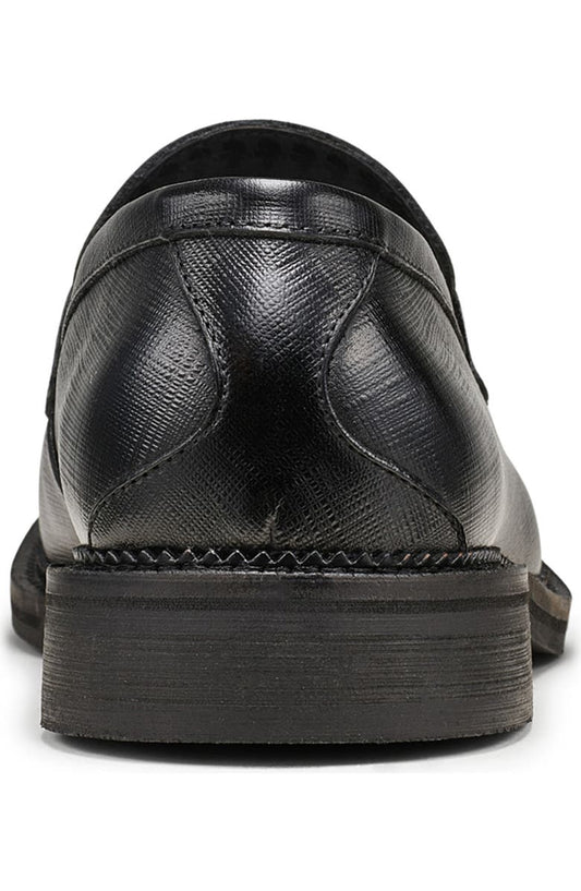 KARL LAGERFELD PARIS Apron Toe Saffiano Leather Penny Loafer (Men)