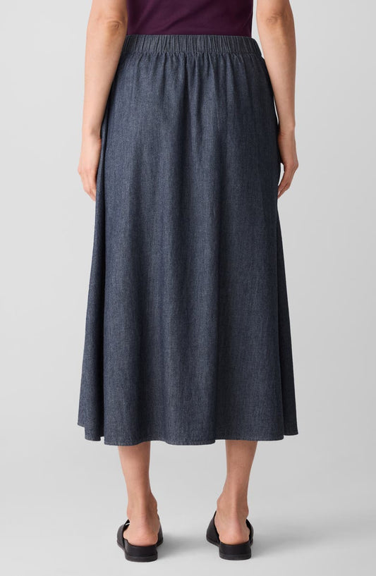 Eileen Fisher Organic Cotton Denim Skirt