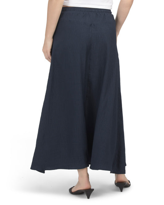 MAX STUDIO LONDON Drawstring Maxi Skirt