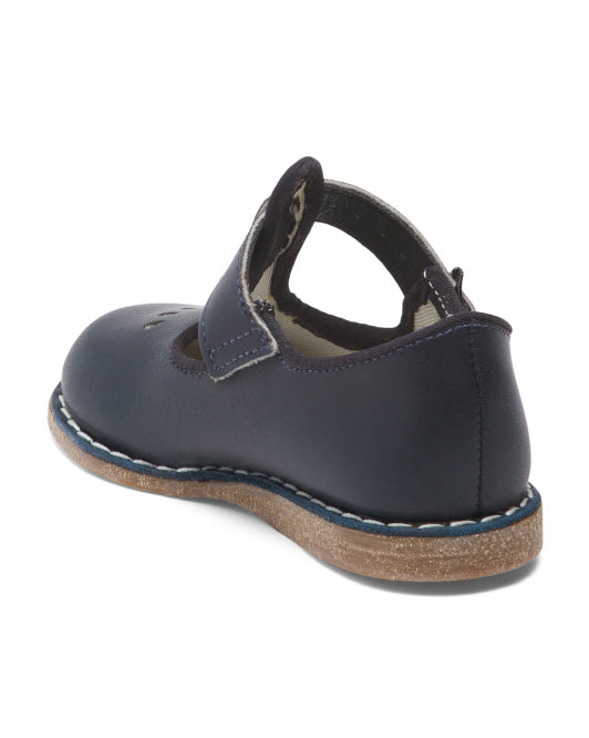 ZIMMERMAN SHOES Leather T-strap Dress Shoes (Infant Toddler)