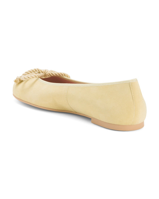 PRETTY BALLERINAS Made In Spain Suede Rosario Ballet Flats