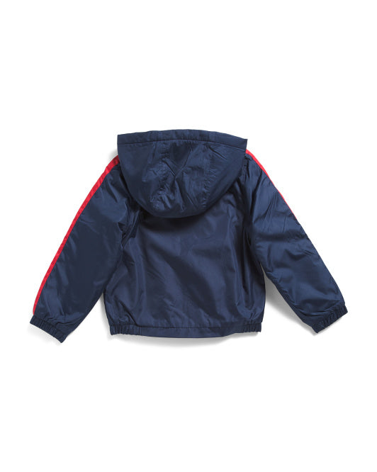 OSH KOSH B'GOSH Boys Stripe Midweight Bomber Hooded Jacket