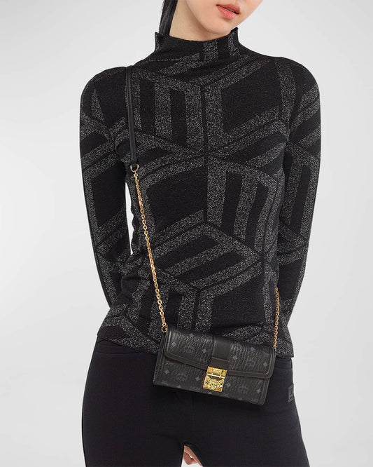 MCMTracy Large Monogram Wallet on Chain