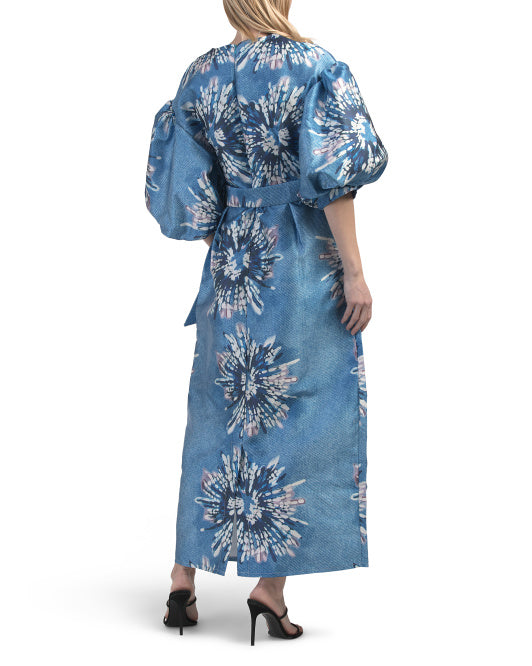 NANCY YANG Puff Sleeve Dress