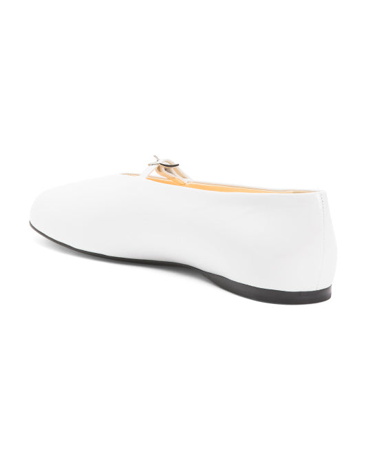 PROENZA SCHOULER Made In Italy Patent Leather High Vamp Ballerina Flats