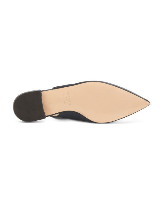 LK BENNETT Made In Spain Luna Crystal Heart Slingback Flats