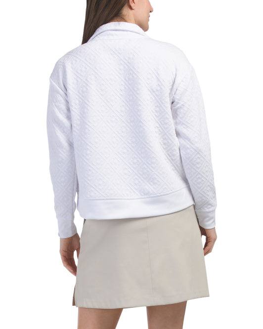 TOMMY BAHAMA Snap Front Mock Neck Pull Over Jacket