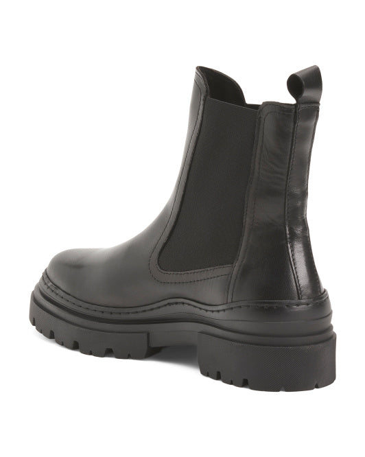 ROKINORY Made In Portugal Leather Chelsea Booties