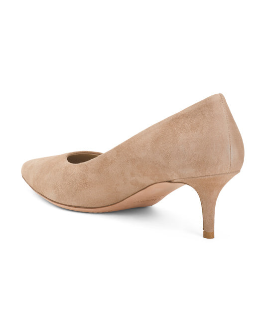 THEORY Made In Italy Suede City 55 Pumps