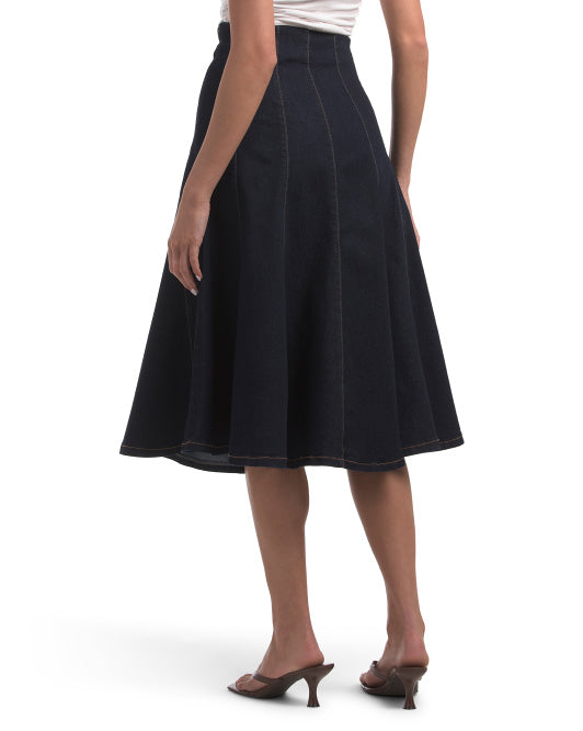 BAGATELLE COLLECTION Seamed Midi Skirt