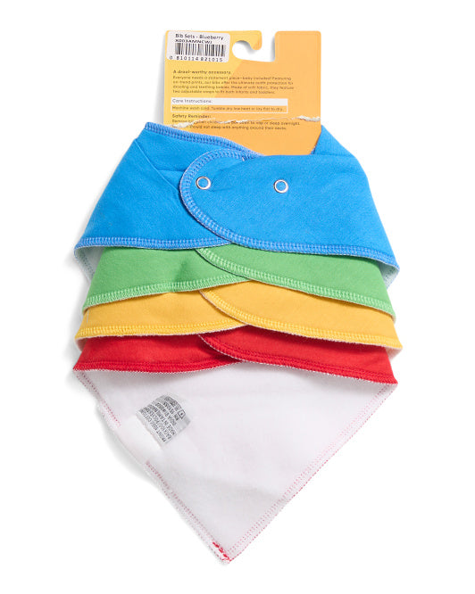 COPPER PEARL 4pk Blueberry Bandana Bibs