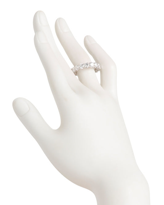 LAB GROWN BY GUILD Made In India 14kt White Gold Lab Grown Diamond Band Ring