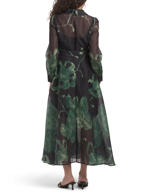 NANCY YANG Shirt Dress Gown