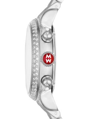 Michele
36MM CSX Stainless Steel & Diamond Chronograph Watch