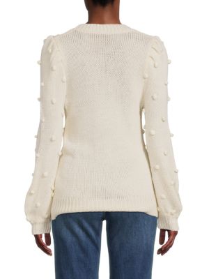 Cliché
Pom Pom Puff Sleeve Sweater