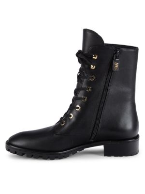 Stuart Weitzman
Laine Leather Combat Boots