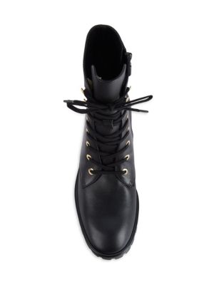 Stuart Weitzman
Laine Leather Combat Boots