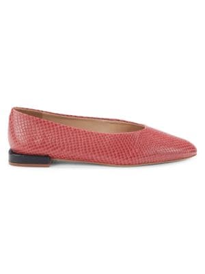 Saks Fifth Avenue
Snakeskin-Embossed Leather Ballet Flats