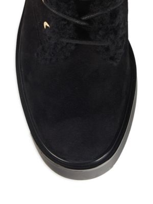 Stuart Weitzman
Henley Chill Suede & Shearling Combat Boots