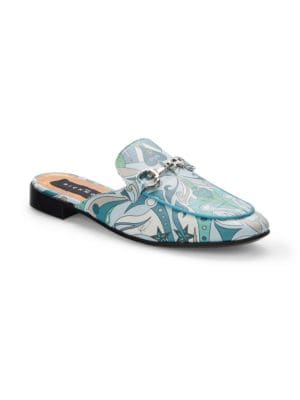 John Richmond
Swirl Leather Mules