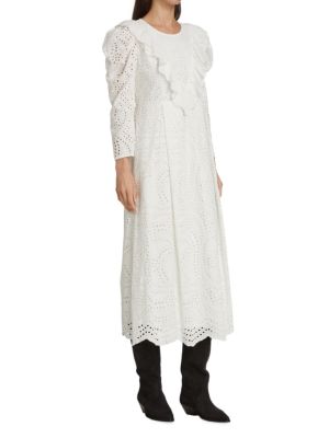 EN SAISON
Long Sleeve Eyelet Midi Dress