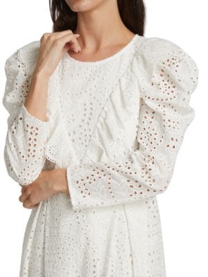 EN SAISON
Long Sleeve Eyelet Midi Dress