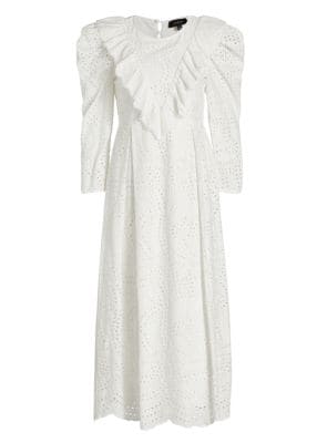 EN SAISON
Long Sleeve Eyelet Midi Dress