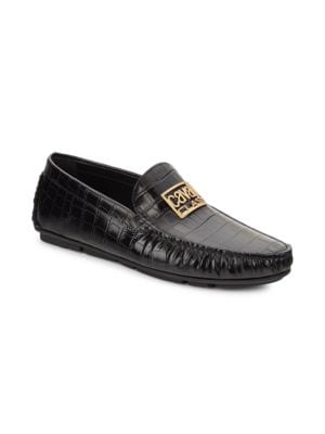 Cavalli Class by Roberto Cavalli
Croc Embossed Leather Driving Loafers