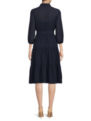 NANETTE nanette lepore
Tiered Midi A Line Shirt Dress