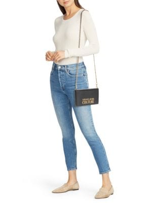 Versace Jeans Couture
Logo Faux Leather Crossbody Bag