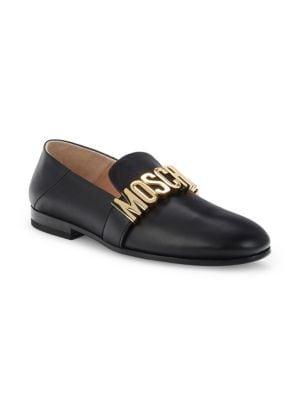 Moschino Couture!
Logo Leather Loafers